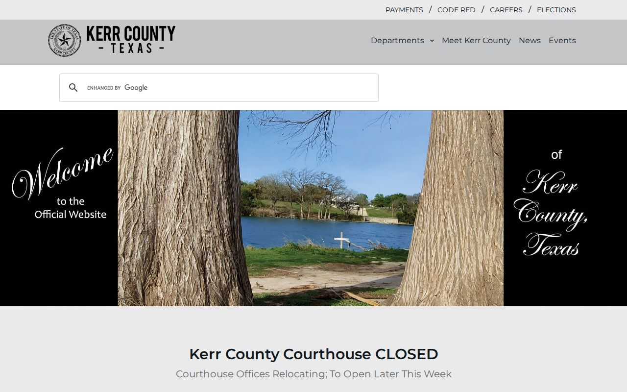 Kerr County criminal records official county homepage